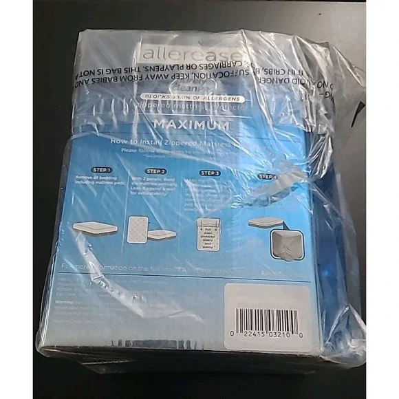 Allerease Zippered Mattress Protection Waterproof Allergen Barrier Twin Cover - Picture 4 of 5